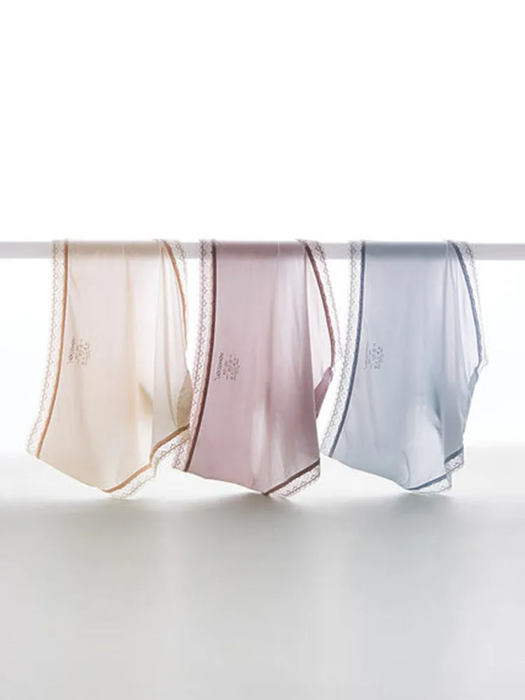 3-Pack Women's Lace Breathable Seamless Underwear