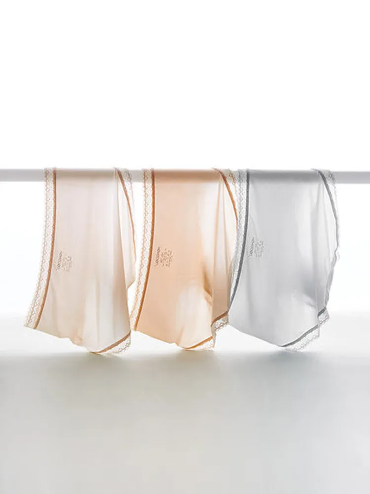 3-Pack Women's Lace Breathable Seamless Underwear