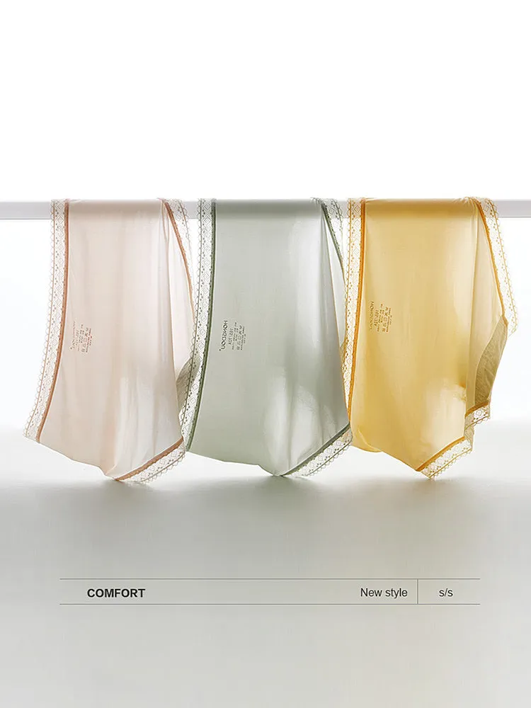3-Pack Women's Lace Breathable Seamless Underwear