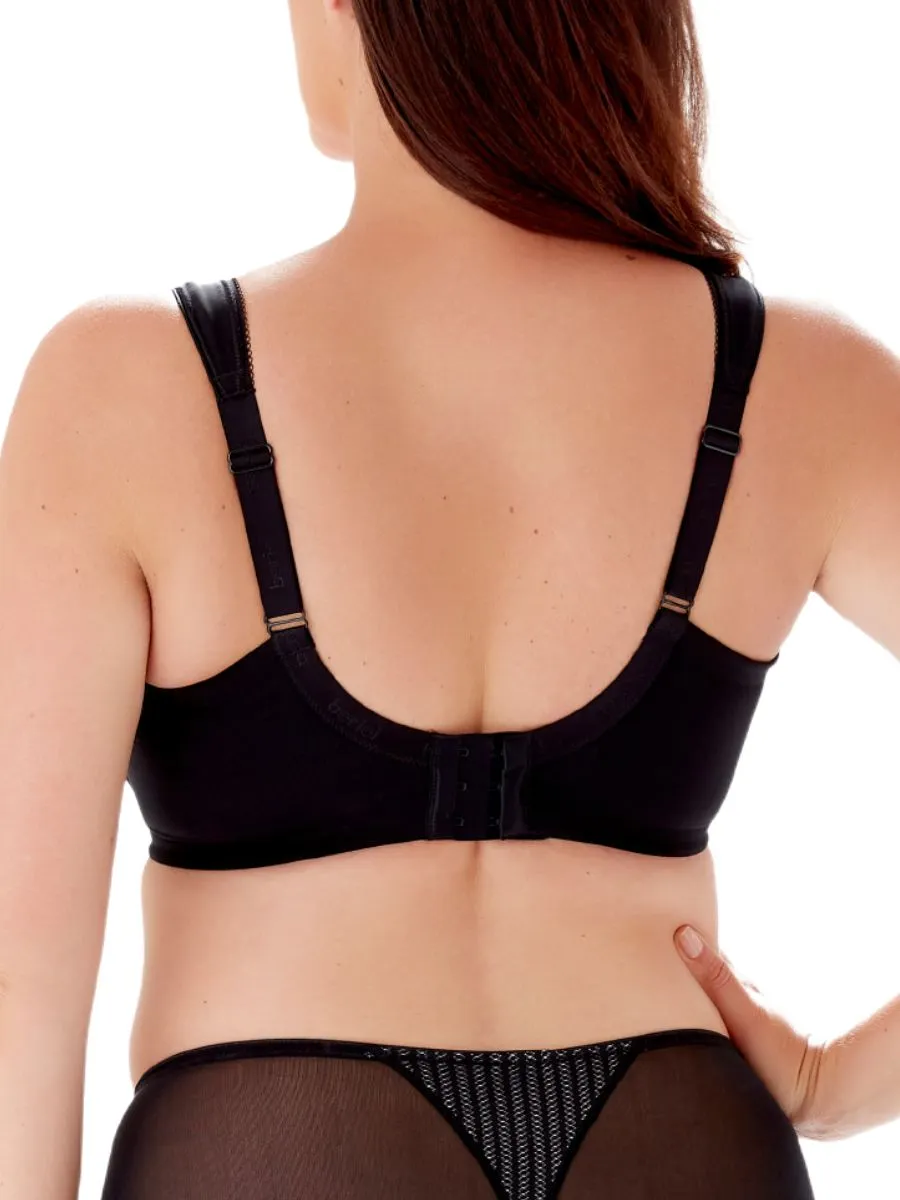 Beauty Stripe Smoothing Bra - Black/Grey