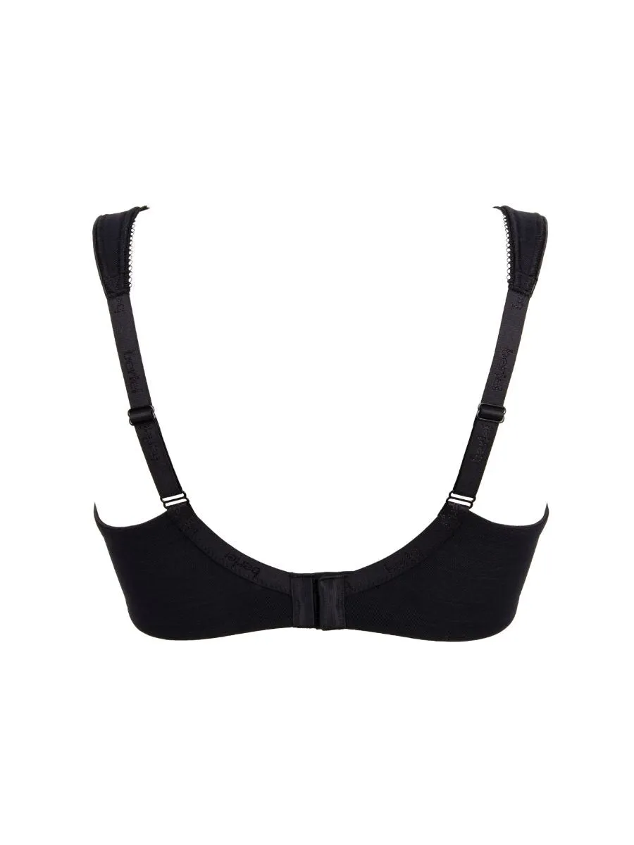 Beauty Stripe Smoothing Bra - Black/Grey