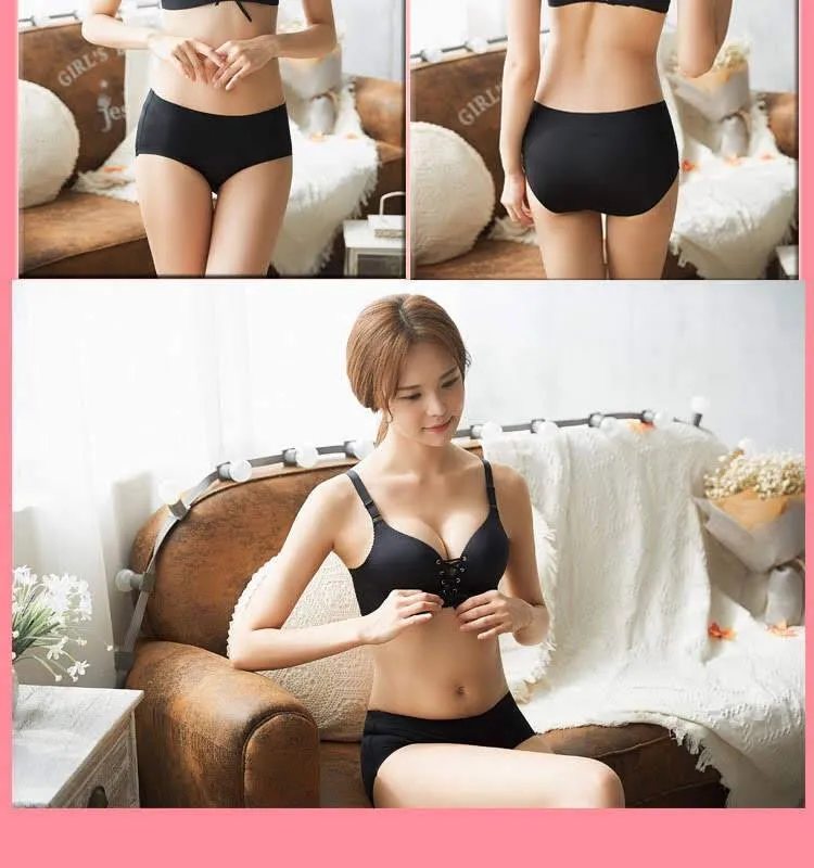 Black Sexy Figure Maintain Push Up  Bra - Wide Strip - Double Padded Bra