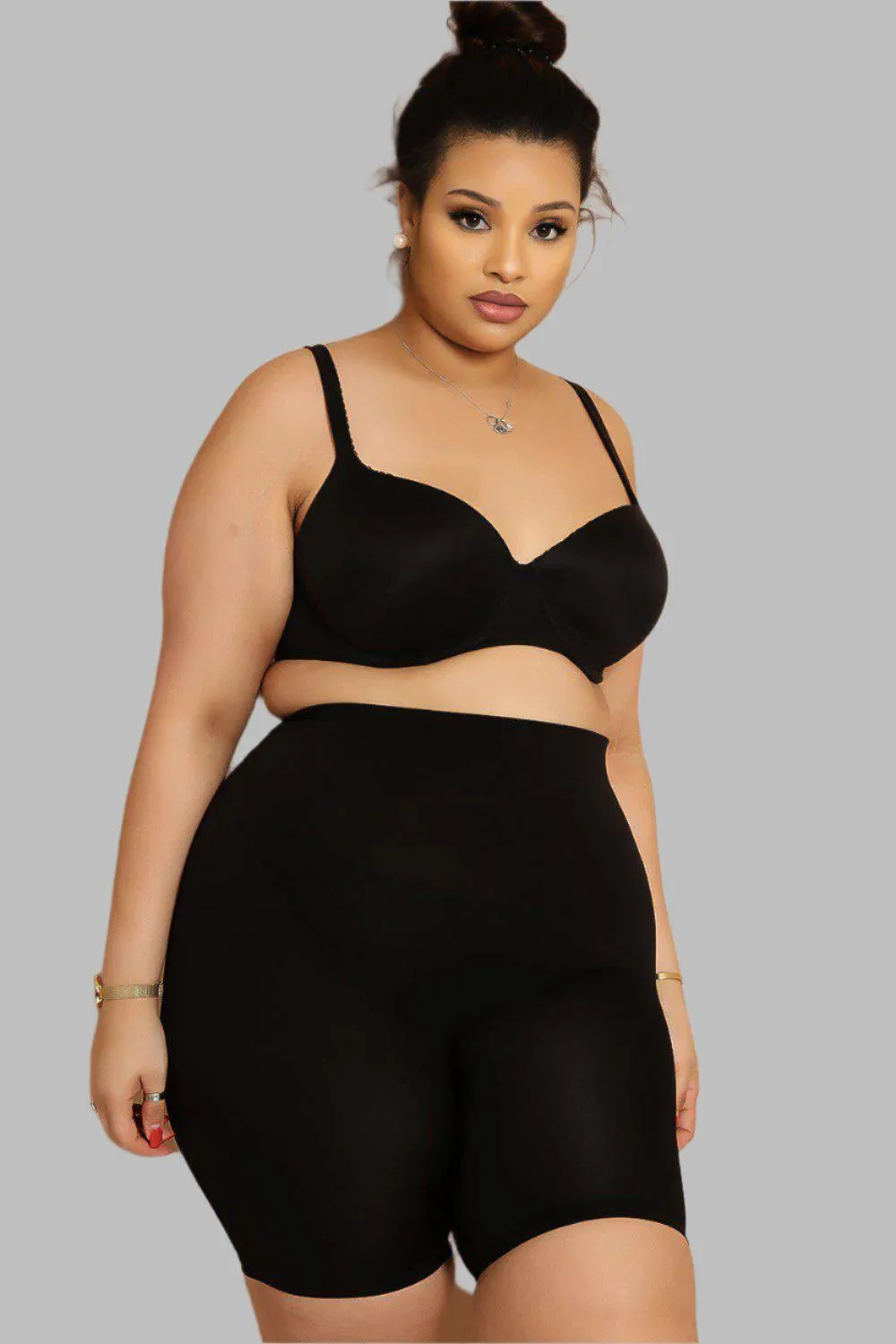 Black Super Stretch Bicycle Shapewear Shorts
