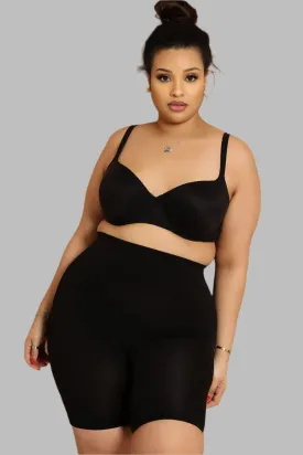 Black Super Stretch Bicycle Shapewear Shorts