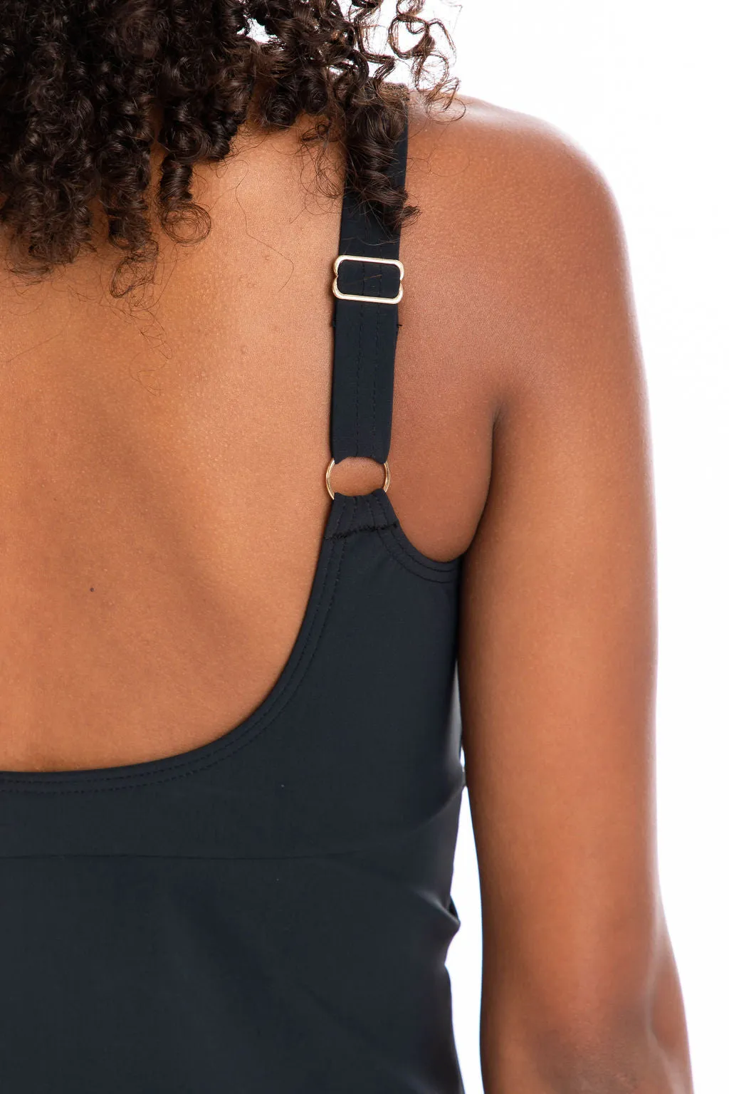 Black Swimdress Twist