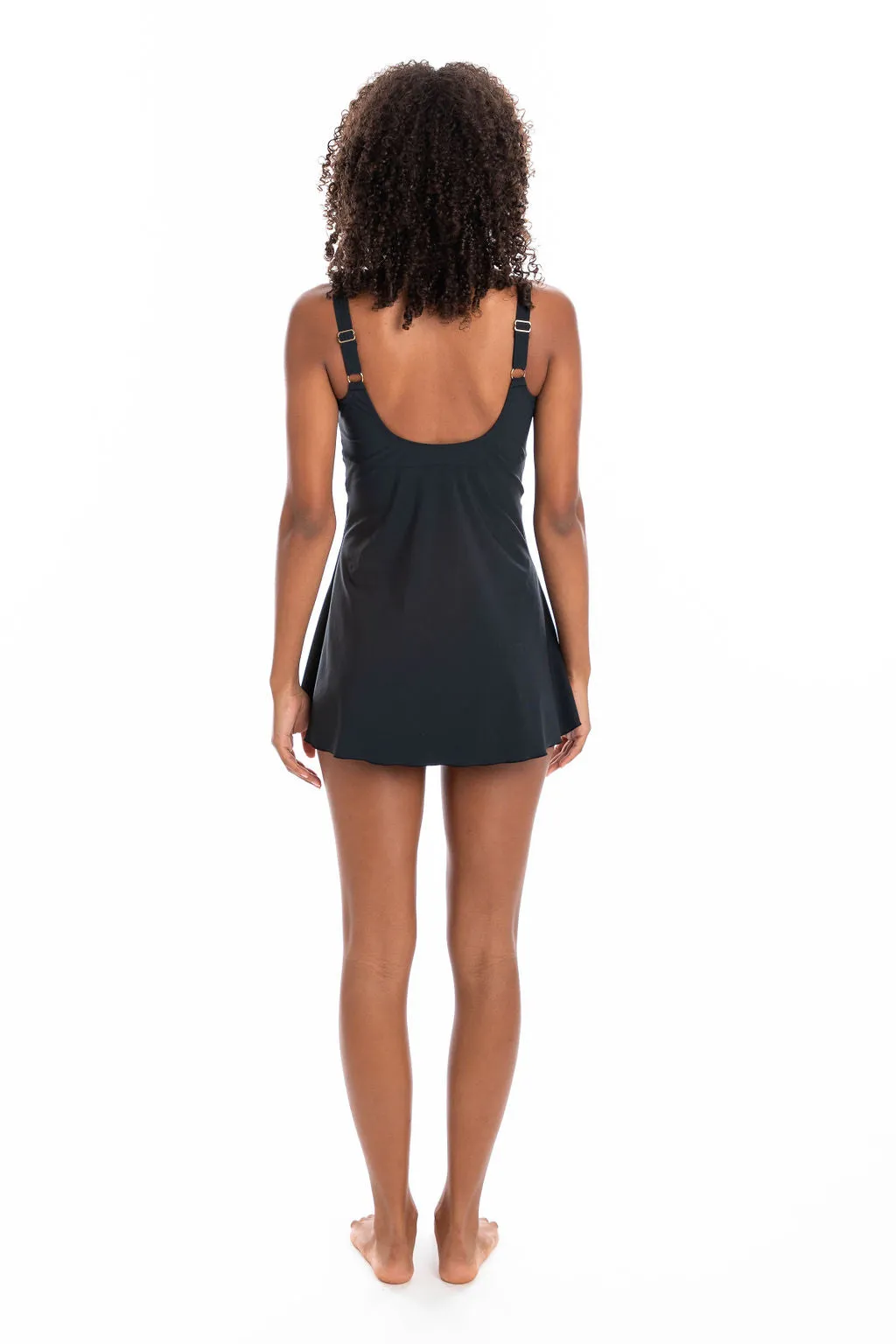 Black Swimdress Twist