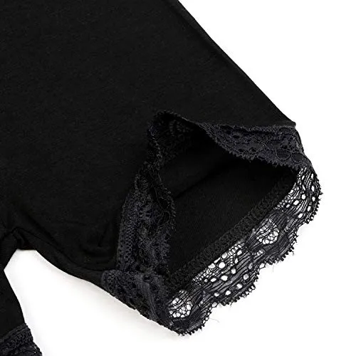 BOOPH Lace Bike Short Girls Dance Undershorts for 2-3T 6 Pack Black