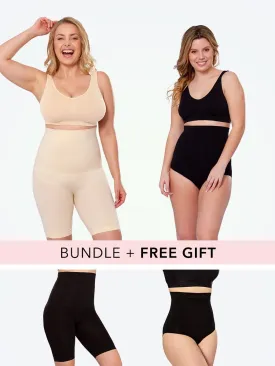 Bundle Empetua™ - 1 High Waisted Shaper Panty   1 High Waisted Shaper Shorts