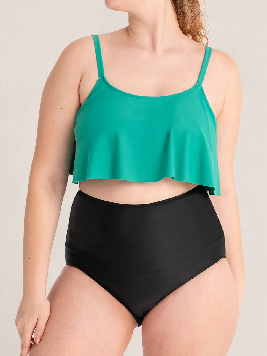 Bundle Shapermint Essentials - 1 Swim Bottom   1 Ruffled Bikini Top