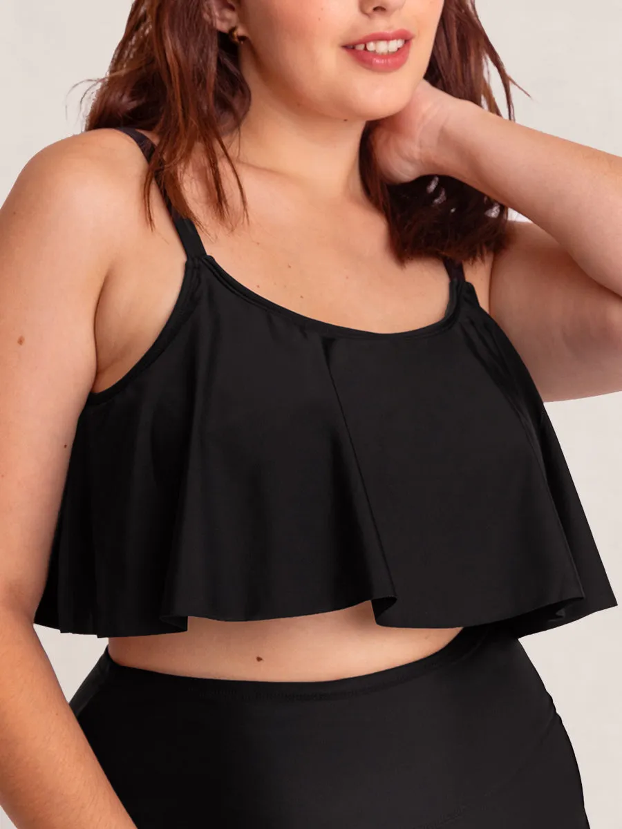 Bundle Shapermint Essentials - 1 Swim Bottom   1 Ruffled Bikini Top