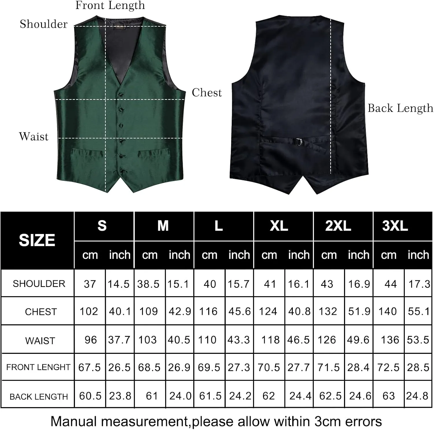 DiBanGu Mens Paisley Suit Waistcoat Silk Dress Vest and Necktie Pocket Square Cufflinks for Wedding Party