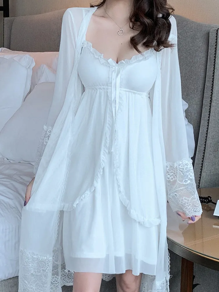 Fairy Robe with Babydoll Nightdress Set