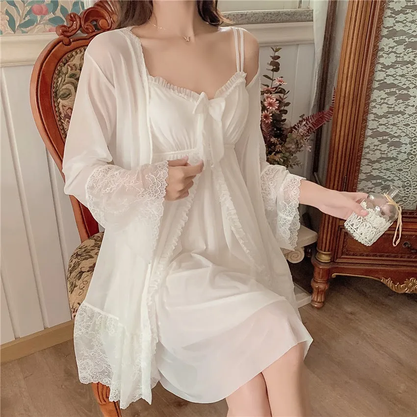 Fairy Robe with Babydoll Nightdress Set