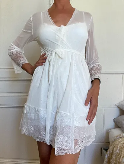 Fairy Robe with Babydoll Nightdress Set