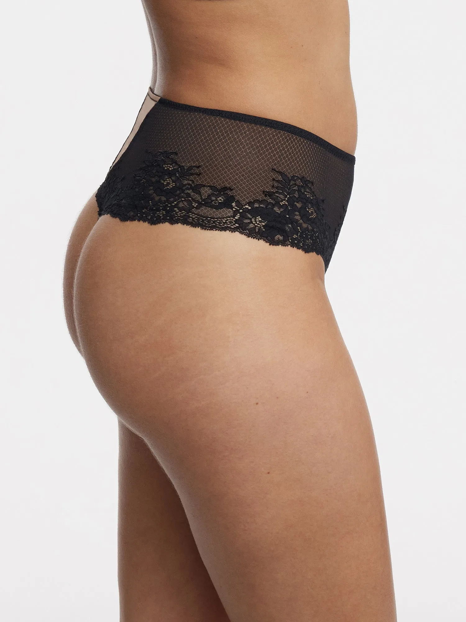 Flaunt Lace High Waist Thong
