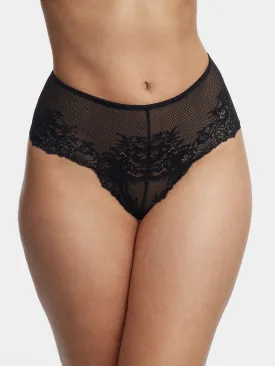 Flaunt Lace High Waist Thong