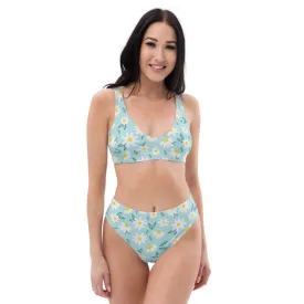 Floral Print Recycled high-waisted bikini