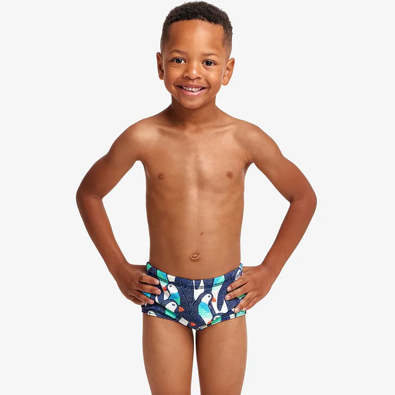 Funky Trunks - Pengoo Parade - Toddler Boys Printed Trunks
