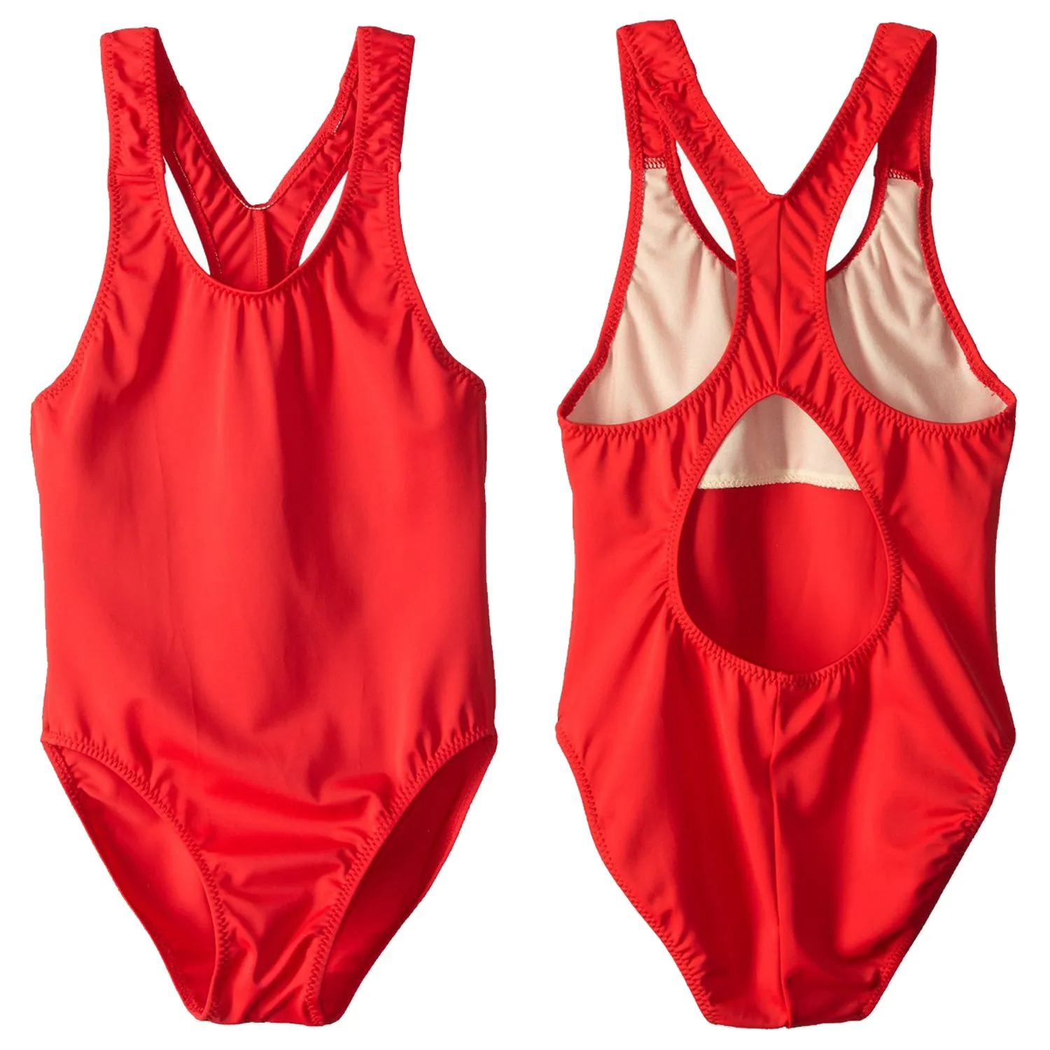 Girls Junior Guard 1-Piece Racer Tank Swimsuit (READ SIZING)