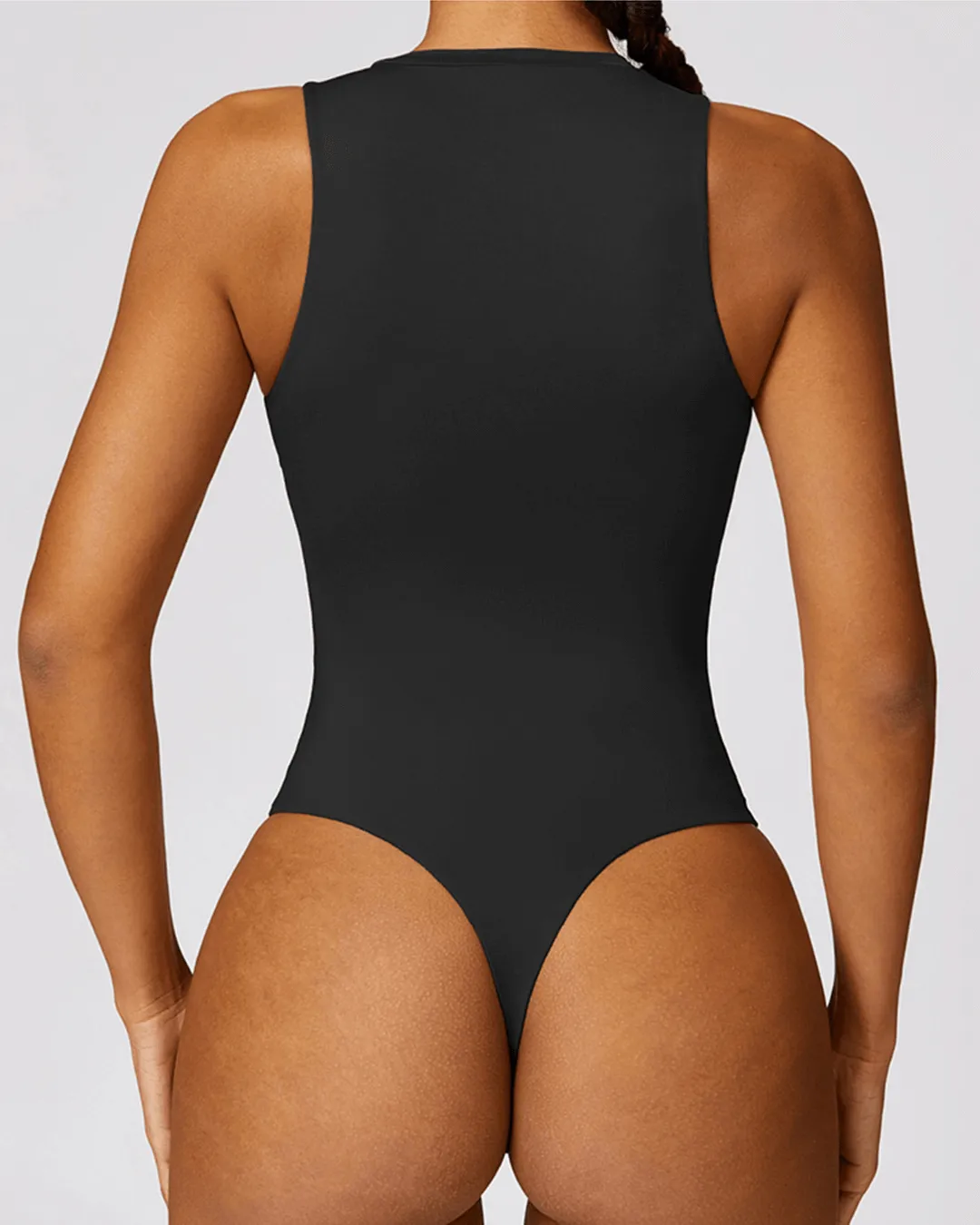 High Neck Bodysuit - Shapewear - Black