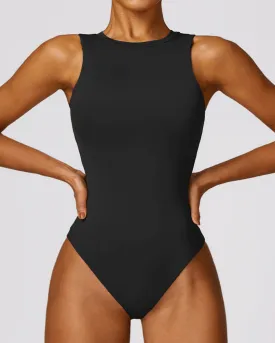 High Neck Bodysuit - Shapewear - Black