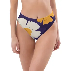 High Waisted Bikini Bottom - Floral 1 (Glamourange Cheeky High Waisted Bikini Bottom With Graphics)