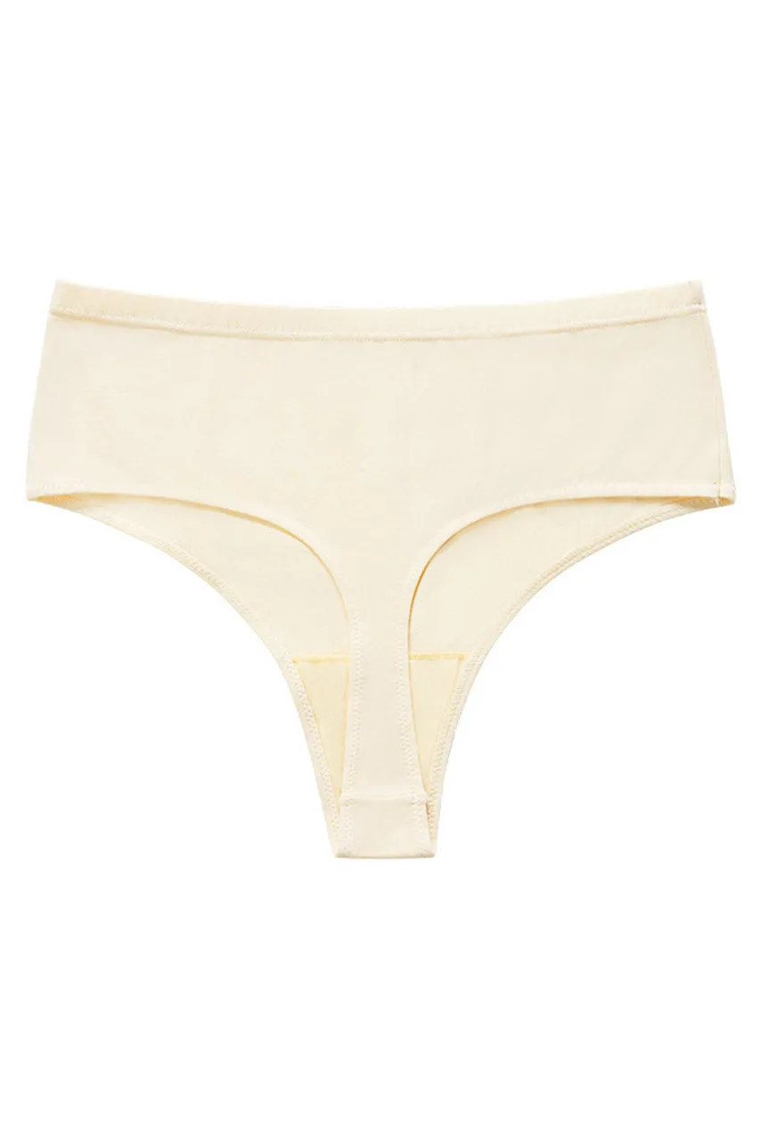 High Waisted Thong Panty