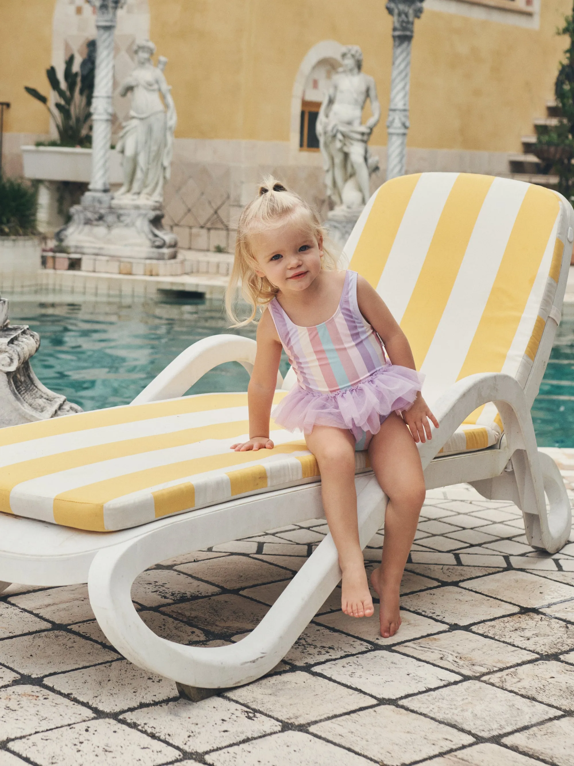 Huxbaby Stripe Ballet Swimsuit