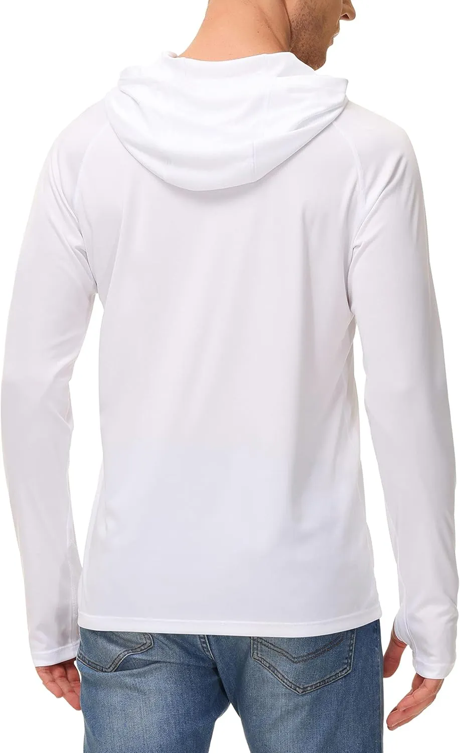 isnowood Sun Shirt UPF 50  Men's Fishing Long Sleeve UV Protection Hoodie Hiking Rash Guard Swimming Running