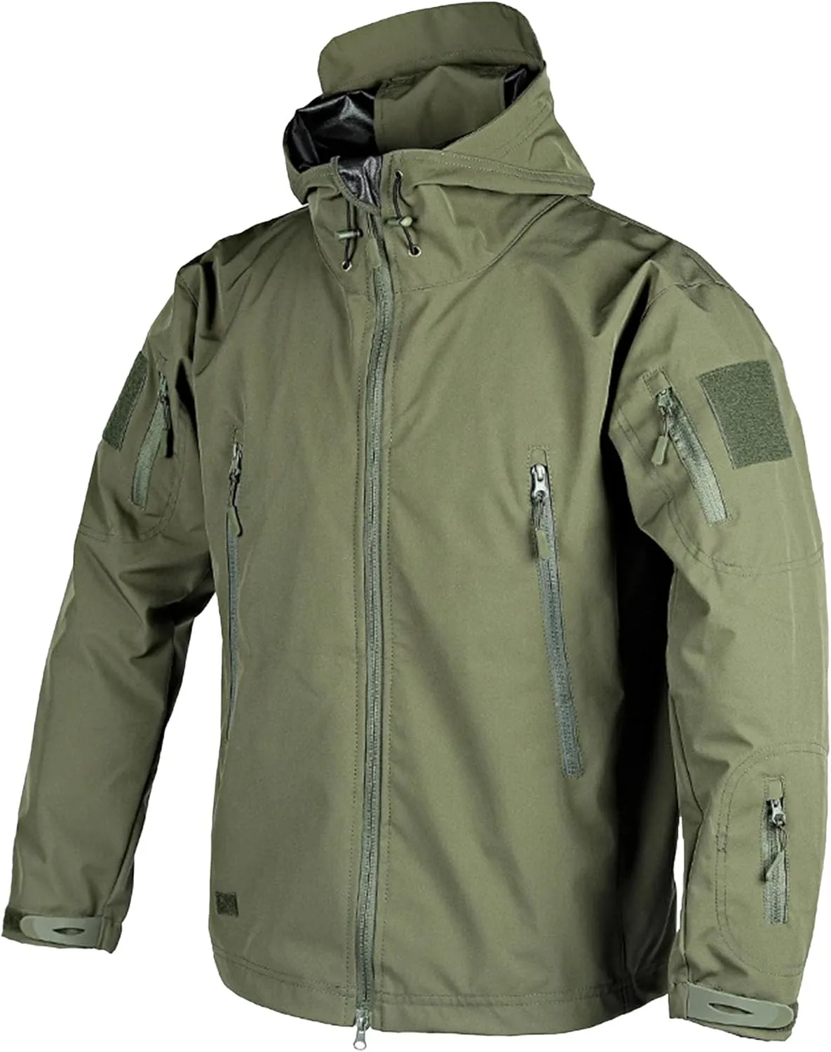 JEShifangjiusu Men'S Military Tactical Jackets Softshell Winter Warm Fleece Hooded Coat Casual Outdoor Hiking Hunting Jacket