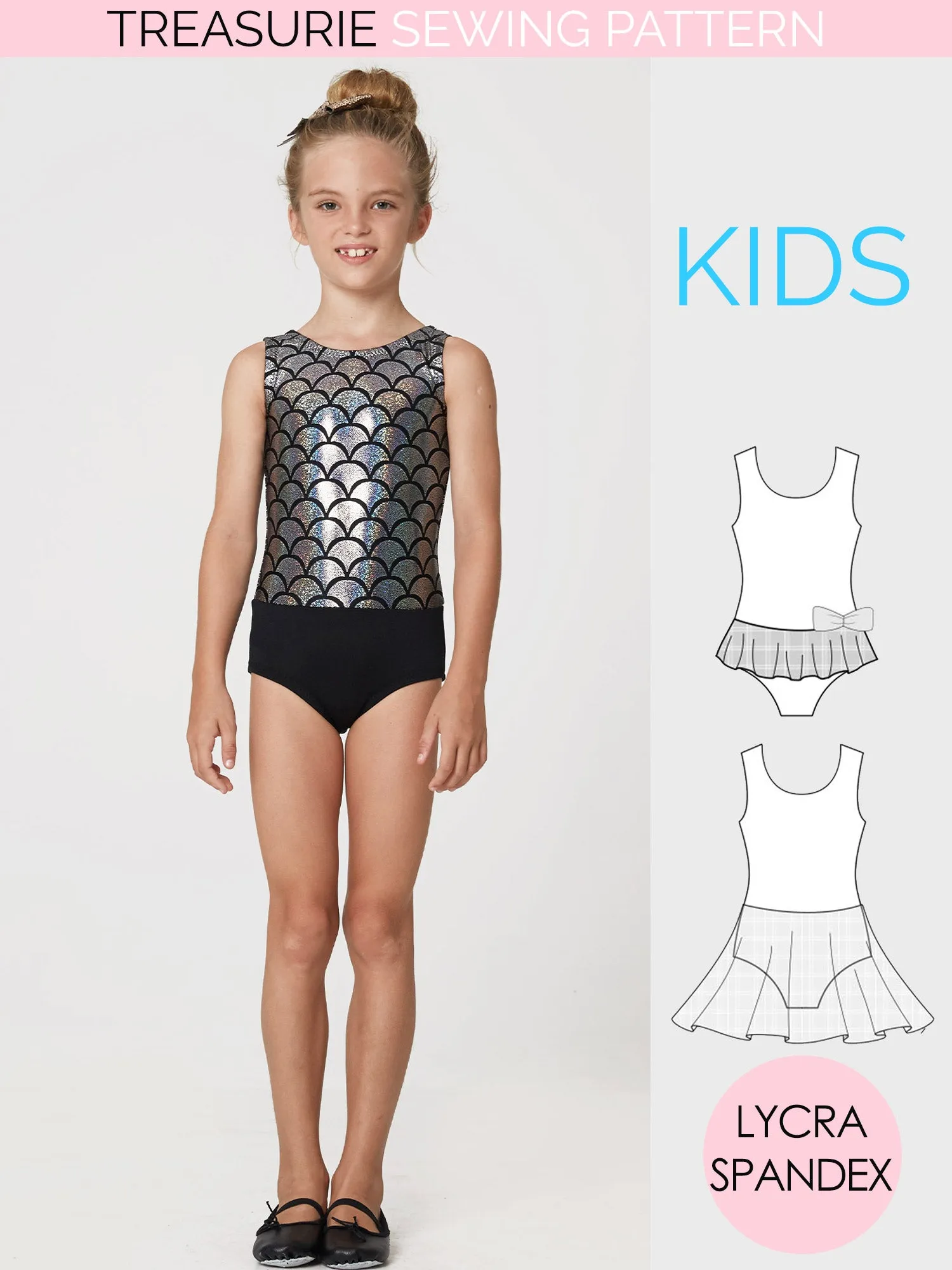 Leotard Patterns. Swimsuit - Girls LEO #2 (L502)