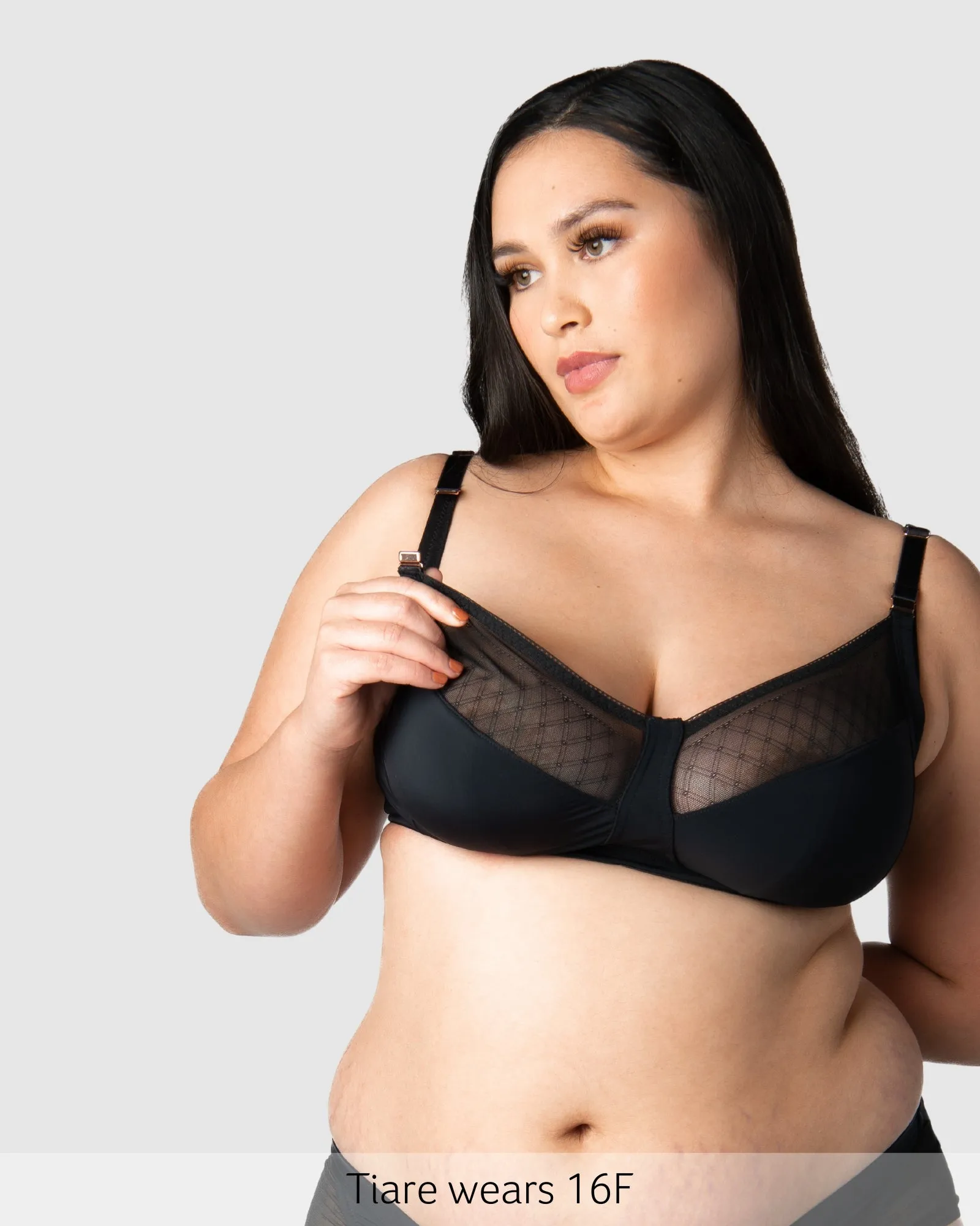 LUNAR ECLIPSE BLACK NURSING BRA - WIREFREE