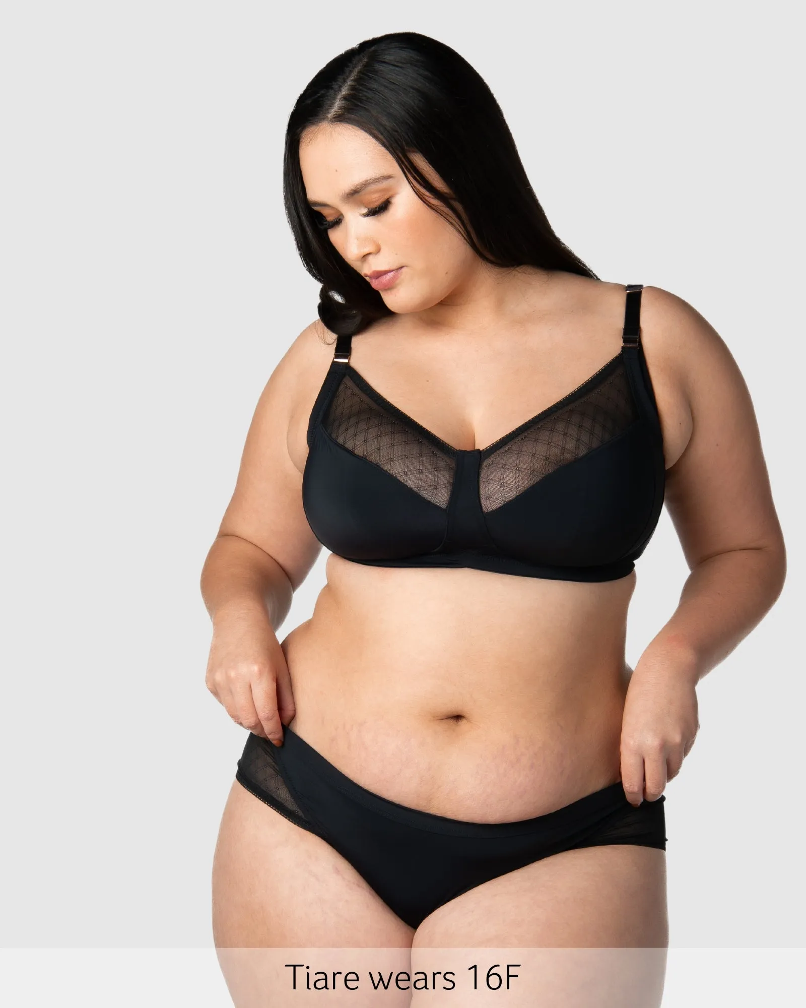 LUNAR ECLIPSE BLACK NURSING BRA - WIREFREE