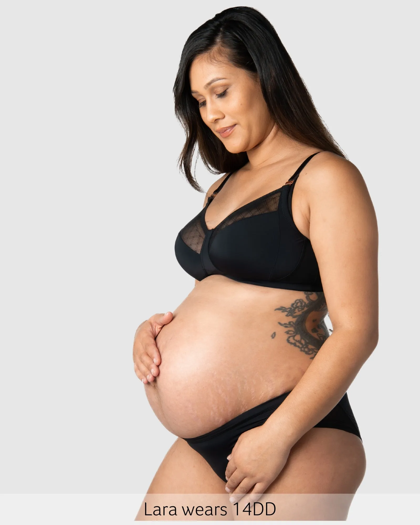 LUNAR ECLIPSE BLACK NURSING BRA - WIREFREE