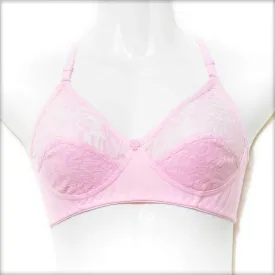 Madam FAB Pink Non Padded Net Bra