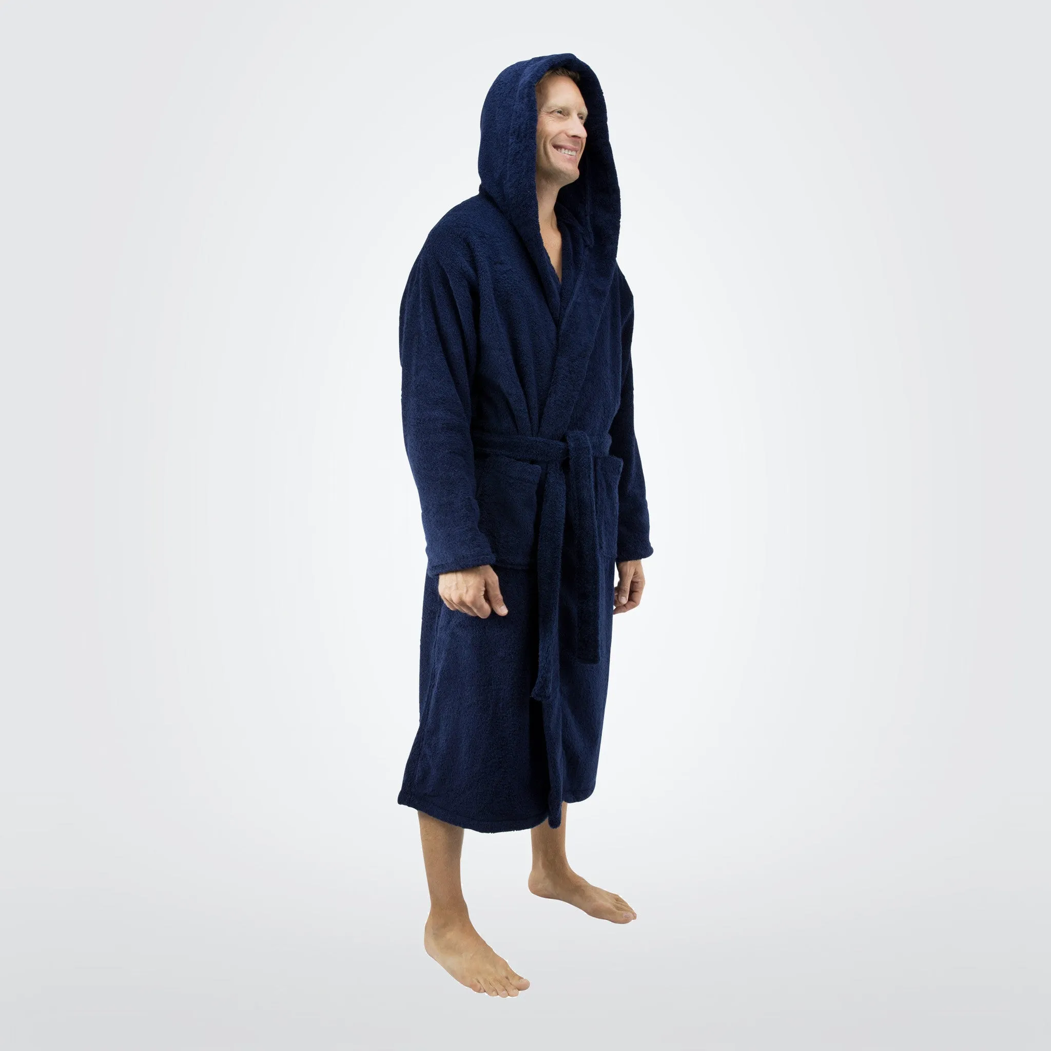 Men's 20 oz. Deluxe Turkish Cotton Hooded Bathrobe