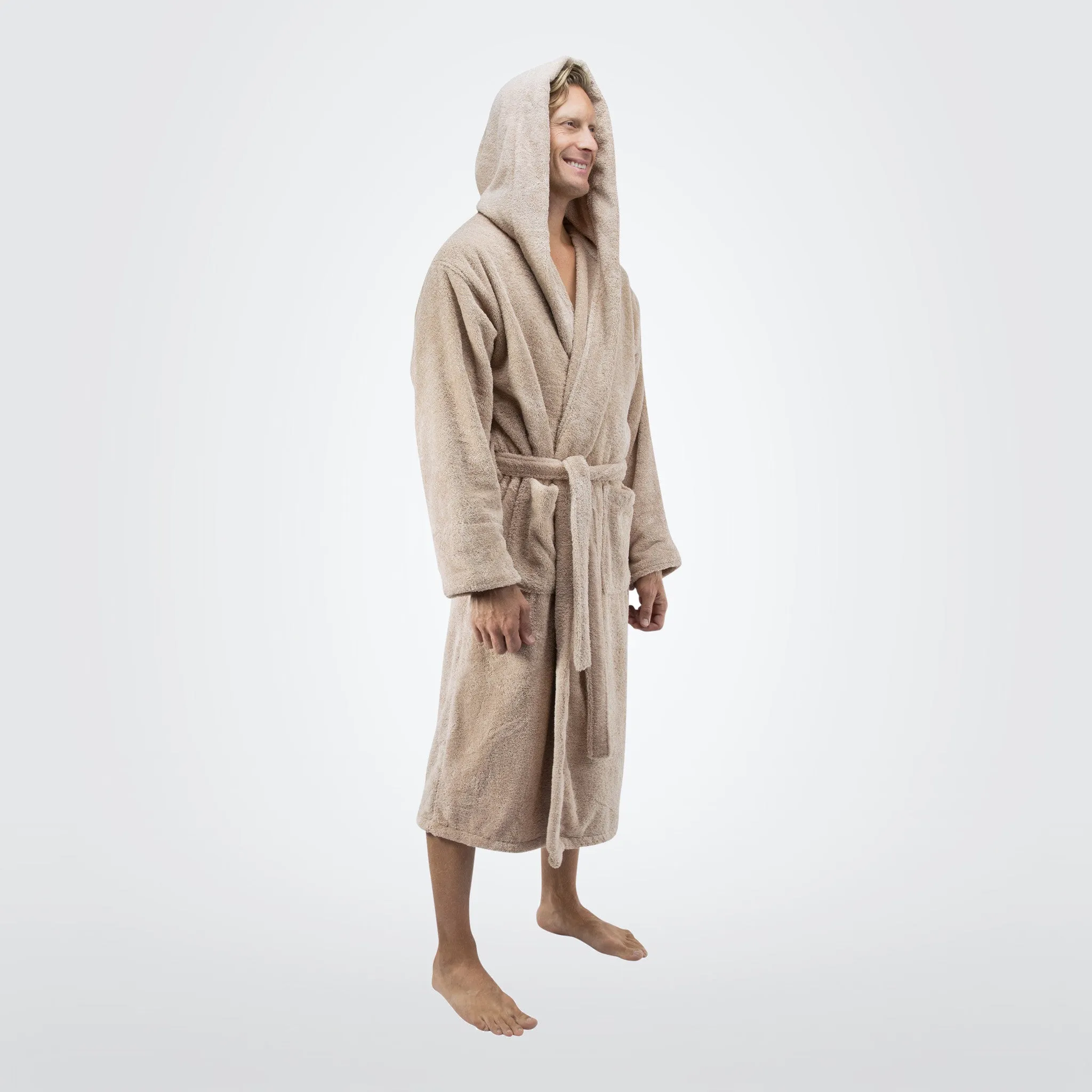 Men's 20 oz. Deluxe Turkish Cotton Hooded Bathrobe