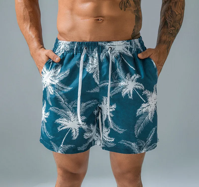 Men's Swimming Trunks Printed Beach Swimming Pants
