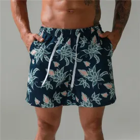 Men's Swimming Trunks Printed Beach Swimming Pants