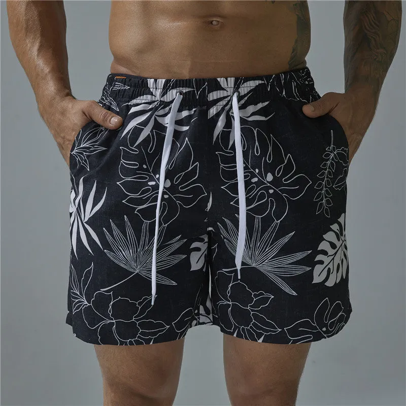 Men's Swimming Trunks Printed Beach Swimming Pants