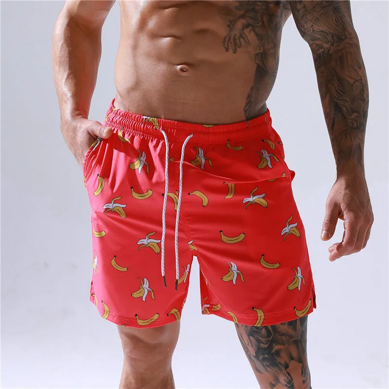 Men's Swimming Trunks Printed Beach Swimming Pants