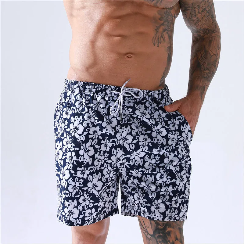 Men's Swimming Trunks Printed Beach Swimming Pants