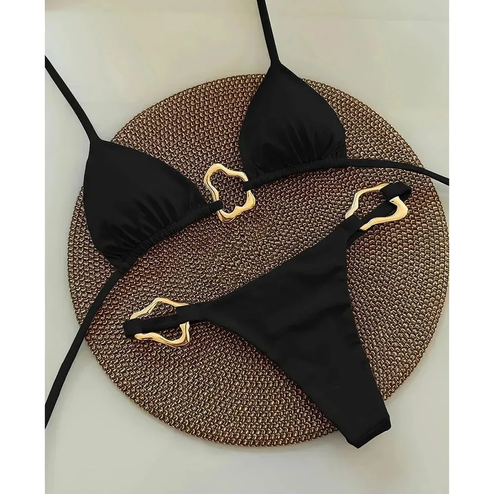Micro Bikini Push Up Women Swimsuits 2024 Sexy Female Swimwear Brazilian Bikini Set Thong Biquini Swim Suits Print Beachwear