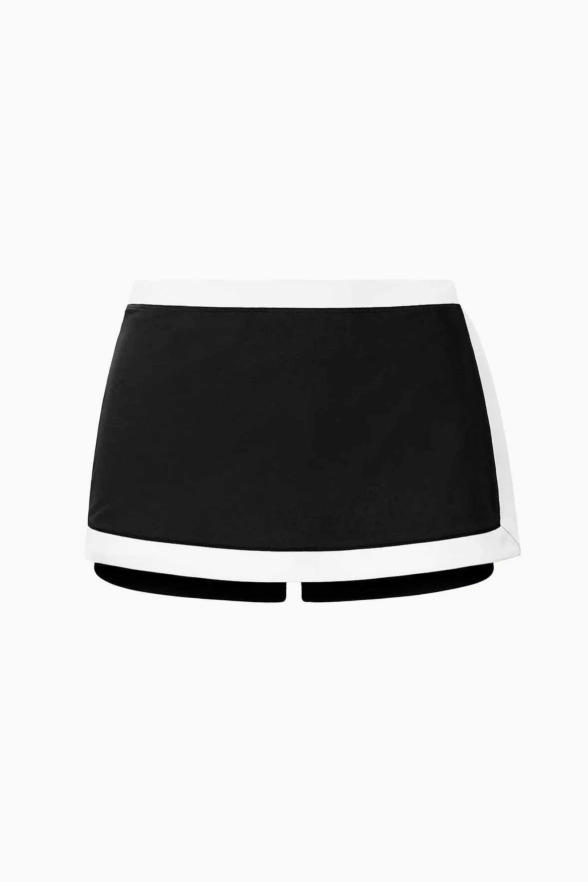 NELL SWIM SKIRT | BLACK/WHITE