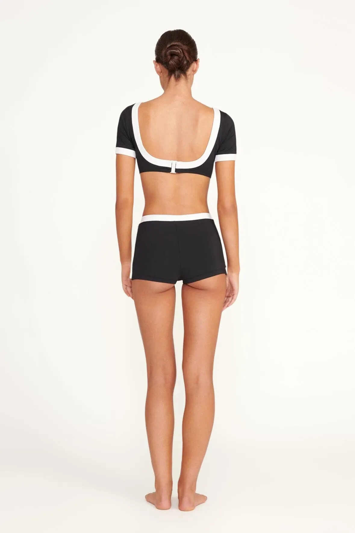 NELL SWIM SKIRT | BLACK/WHITE