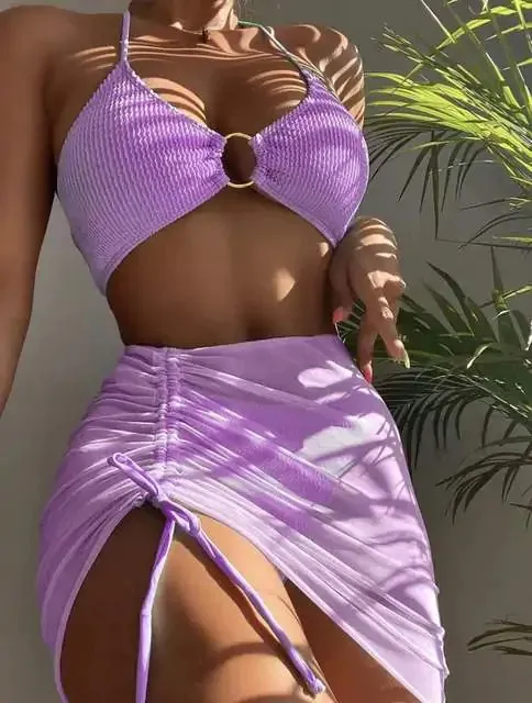 New Allure Mesh Skirt Swimsuit Set