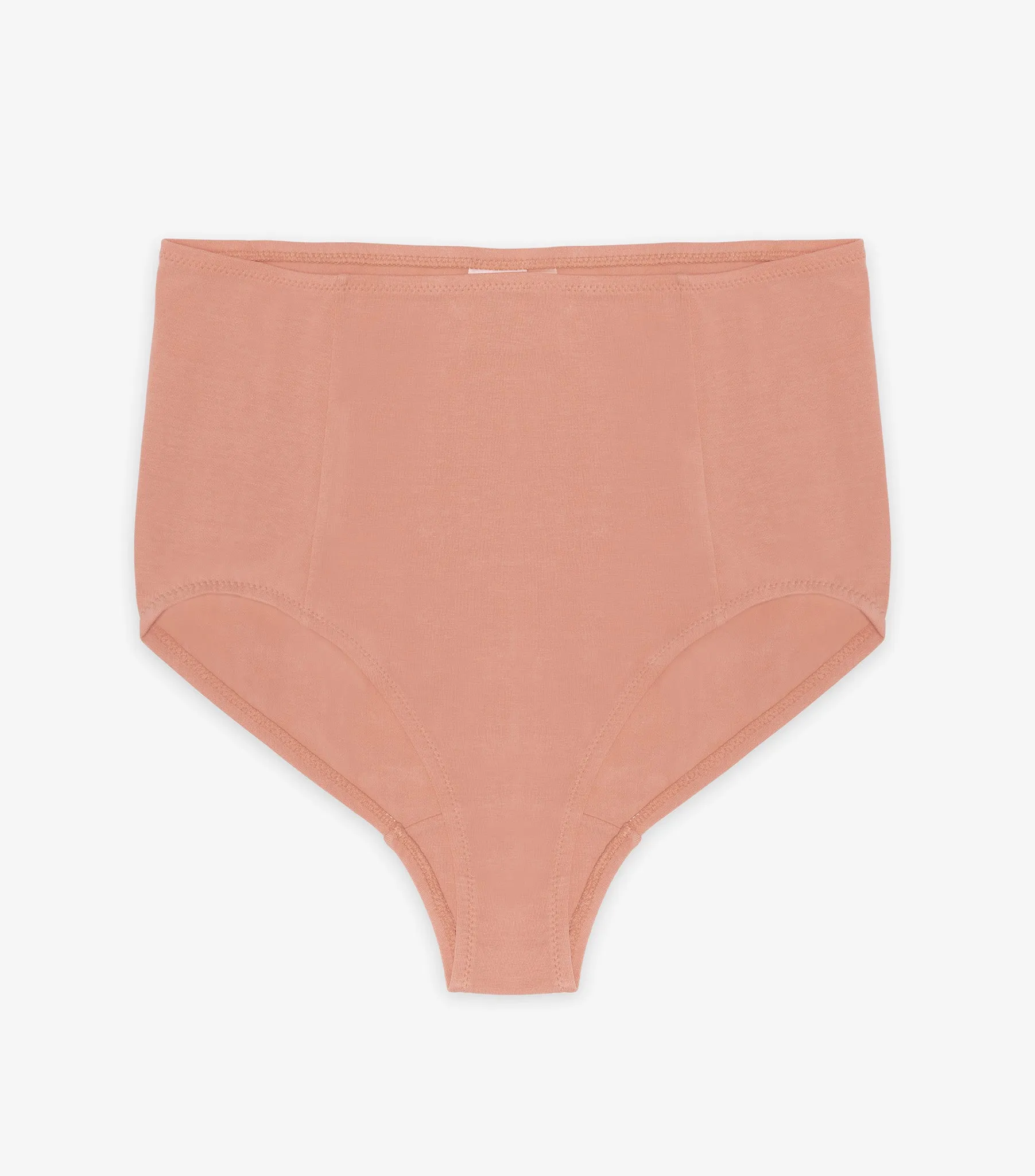 Organic High Waisted Brief - Rose