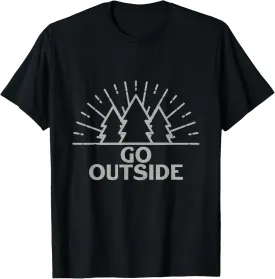 Outdoor Forest Nature Go Outside for Life Lovers Tee T-Shirt