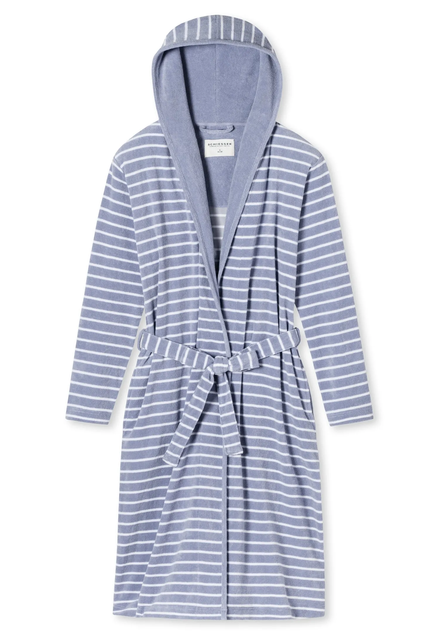 Schiesser -  Feather Terry - Bathrobe Light Terry Striped
