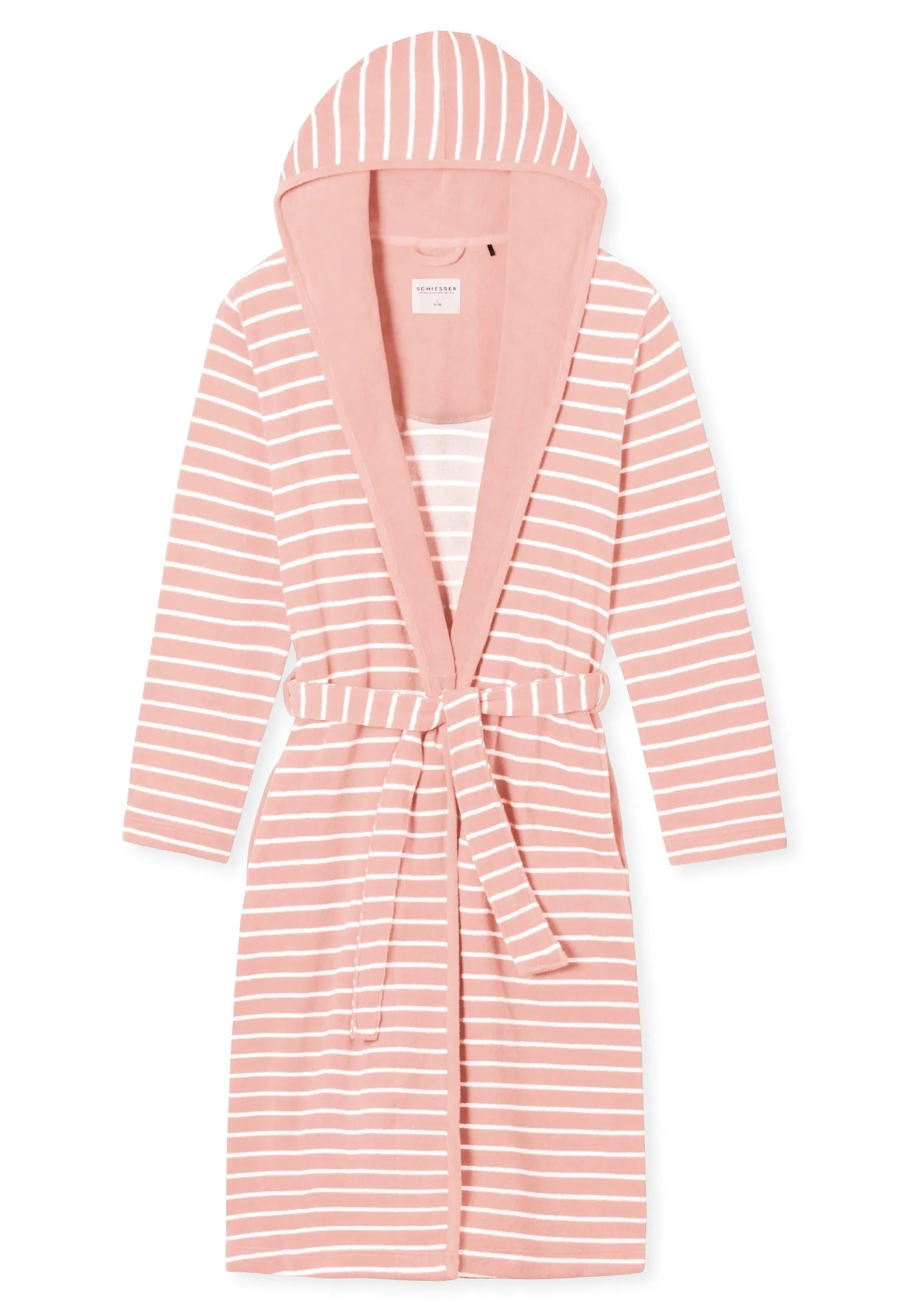 Schiesser -  Feather Terry - Bathrobe Light Terry Striped